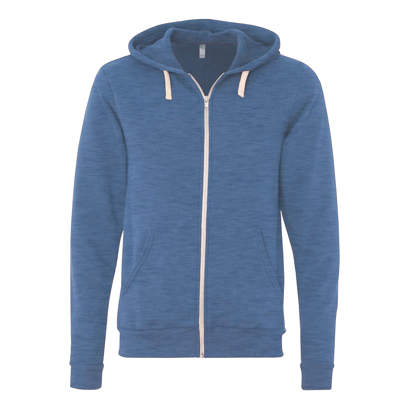 Bella+Canvas Unisex Triblend Sponge Fleece Full-Zip Hoodie - Black