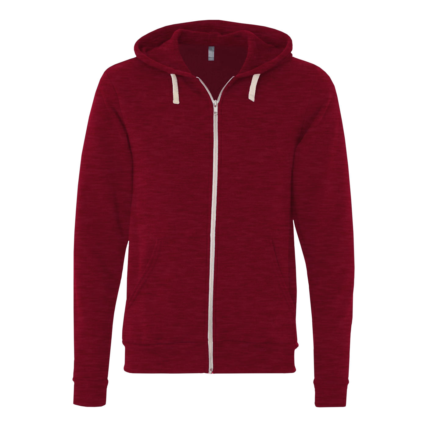 Bella+Canvas Unisex Triblend Sponge Fleece Full-Zip Hoodie - Black