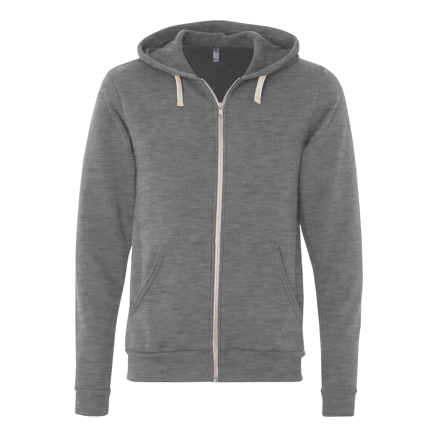 Bella+Canvas Unisex Triblend Sponge Fleece Full-Zip Hoodie - Black
