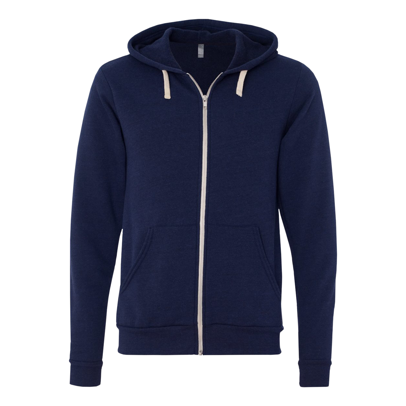 Bella+Canvas Unisex Triblend Sponge Fleece Full-Zip Hoodie - Black