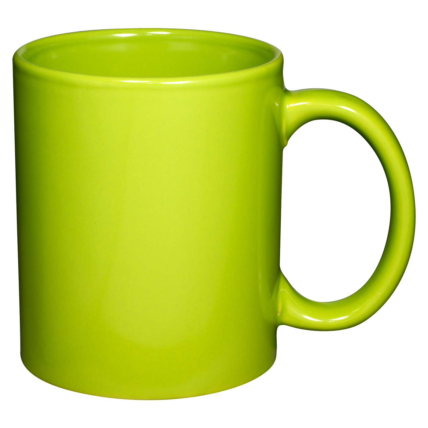 11 oz. Basic C Handle Ceramic Mug - White