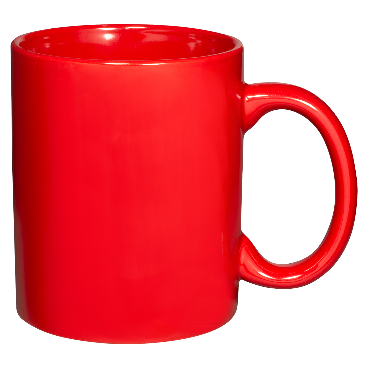 11 oz. Basic C Handle Ceramic Mug - White