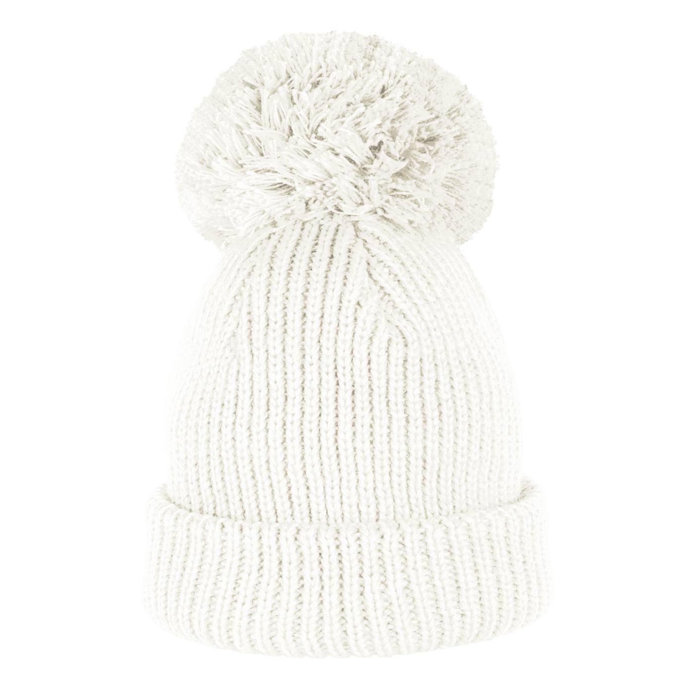 Oversized Pom Watch Cap - Black