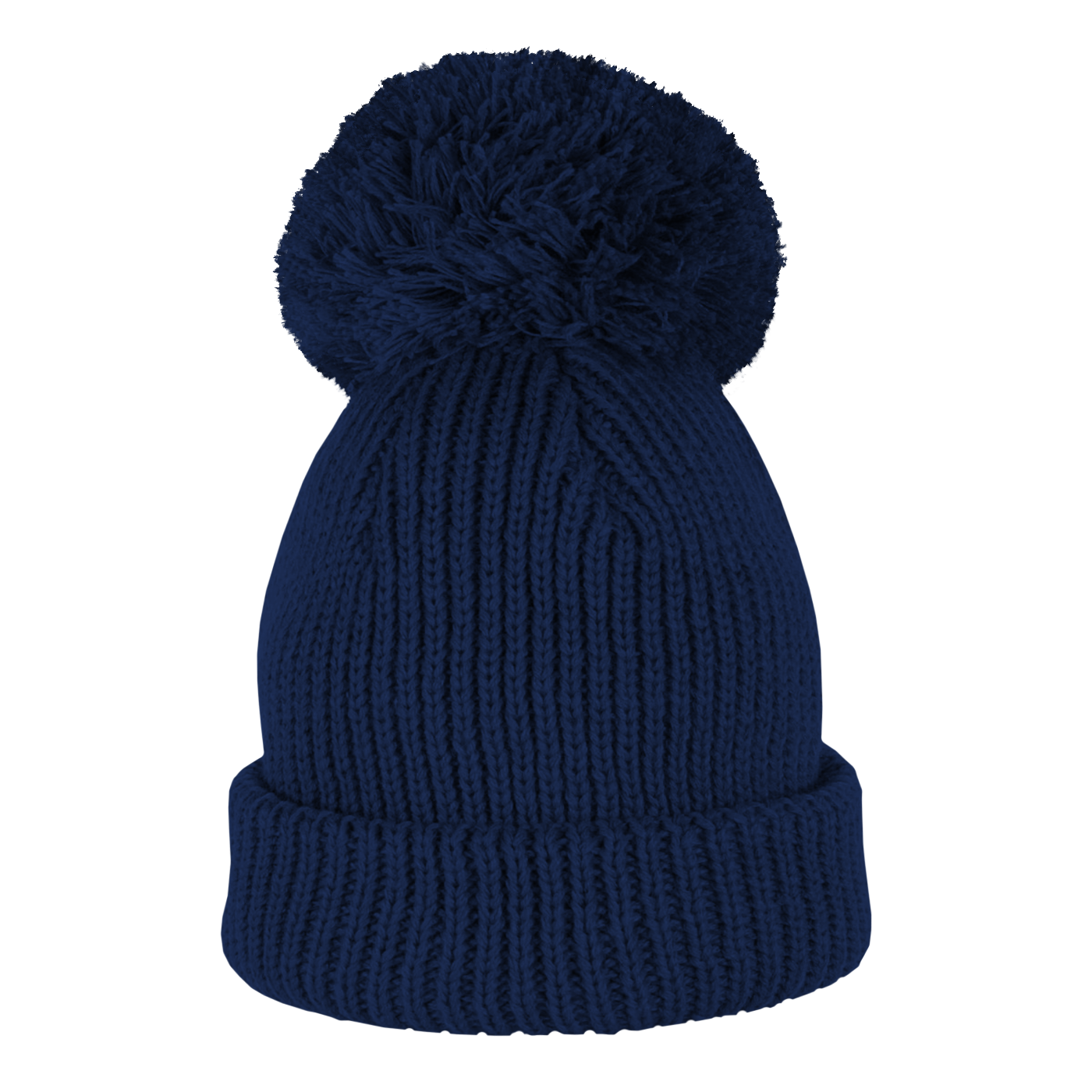 Oversized Pom Watch Cap - Black