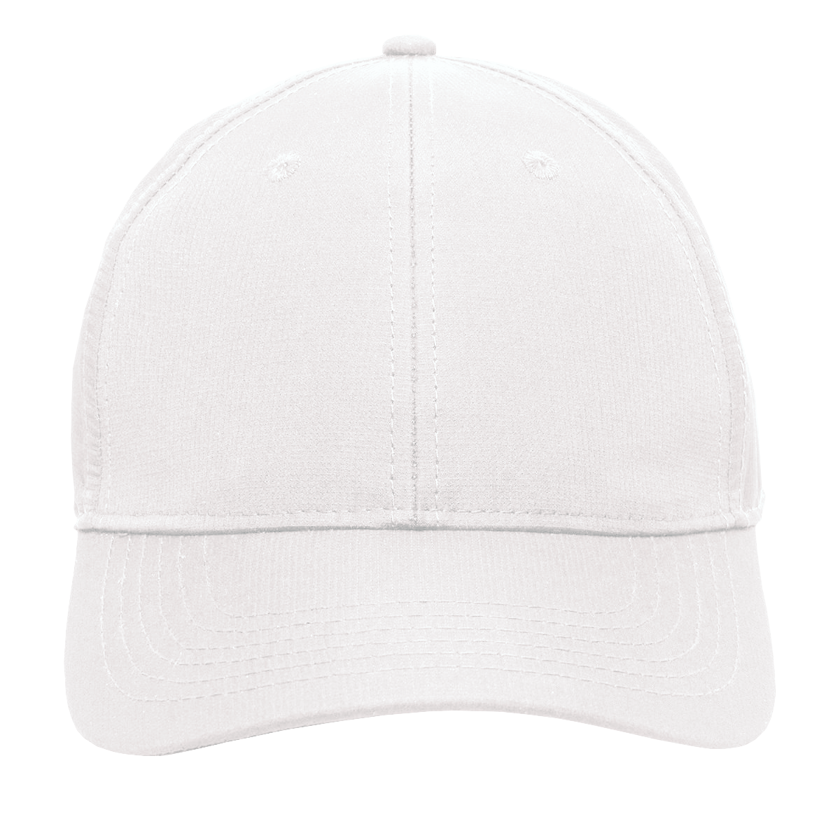 Moisture Wicking Polyester Baseball Cap - White