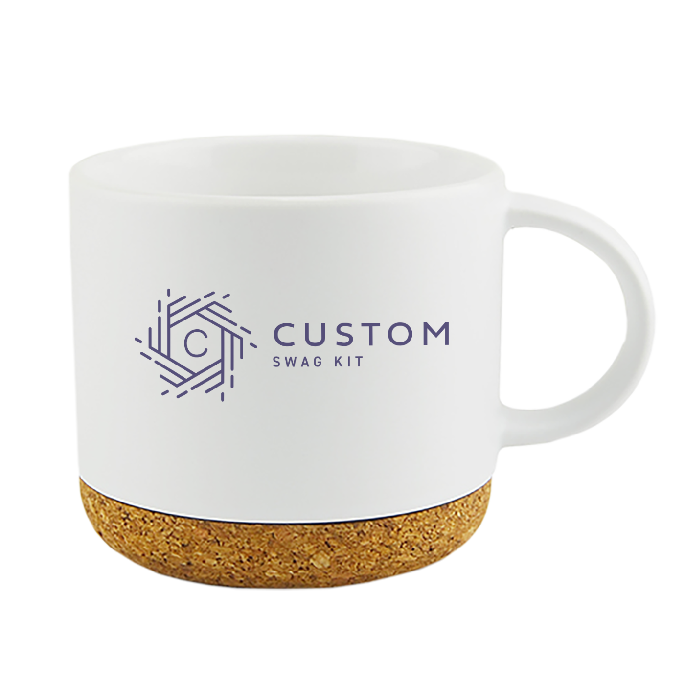 Big Cork Ceramic Mug - SM70 - White