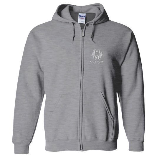 Gildan Heavy Blend  Adult Full-Zip Hooded Sweatshirt - Black