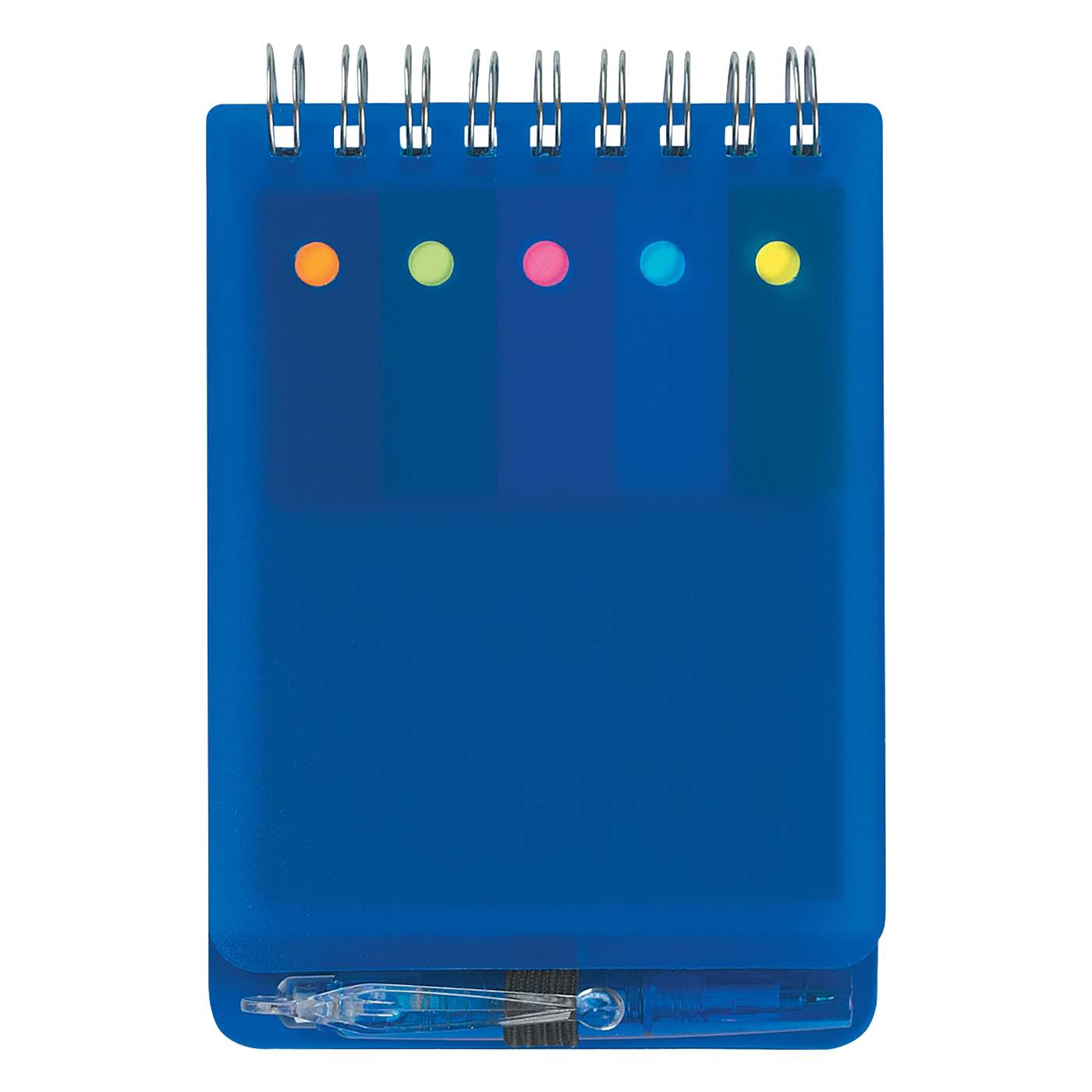 Spiral Jotter With Sticky Notes, Flags & Pen - Black