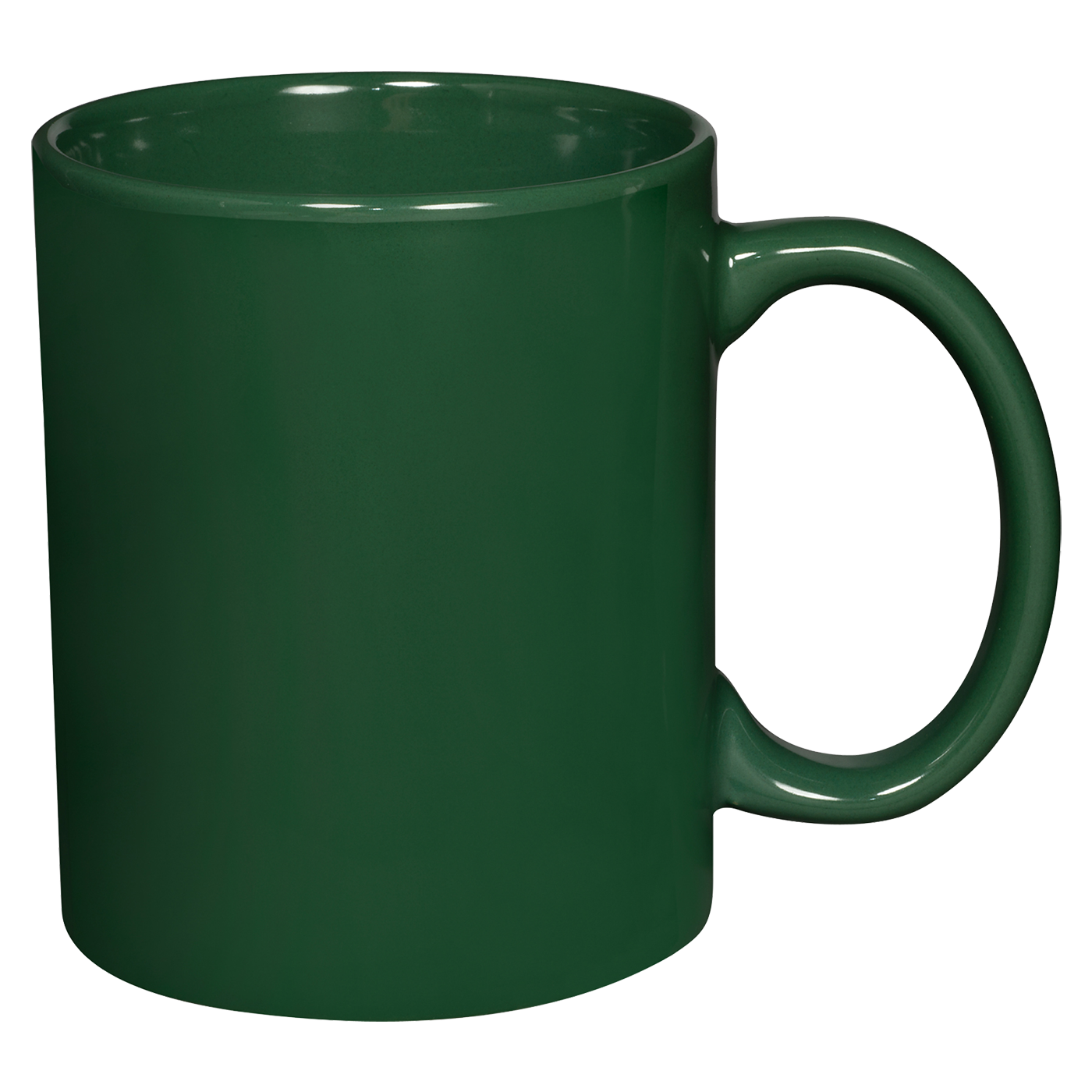11 oz. Basic C Handle Ceramic Mug - White