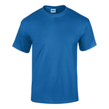 T-Shirt Uomo Gildan Ultra Cotton - Large - Mélange/Rosso - 100% Cotone Pesante - Pre-ristretta - Colletto Rinforzato - Ideale Per Personalizzazione