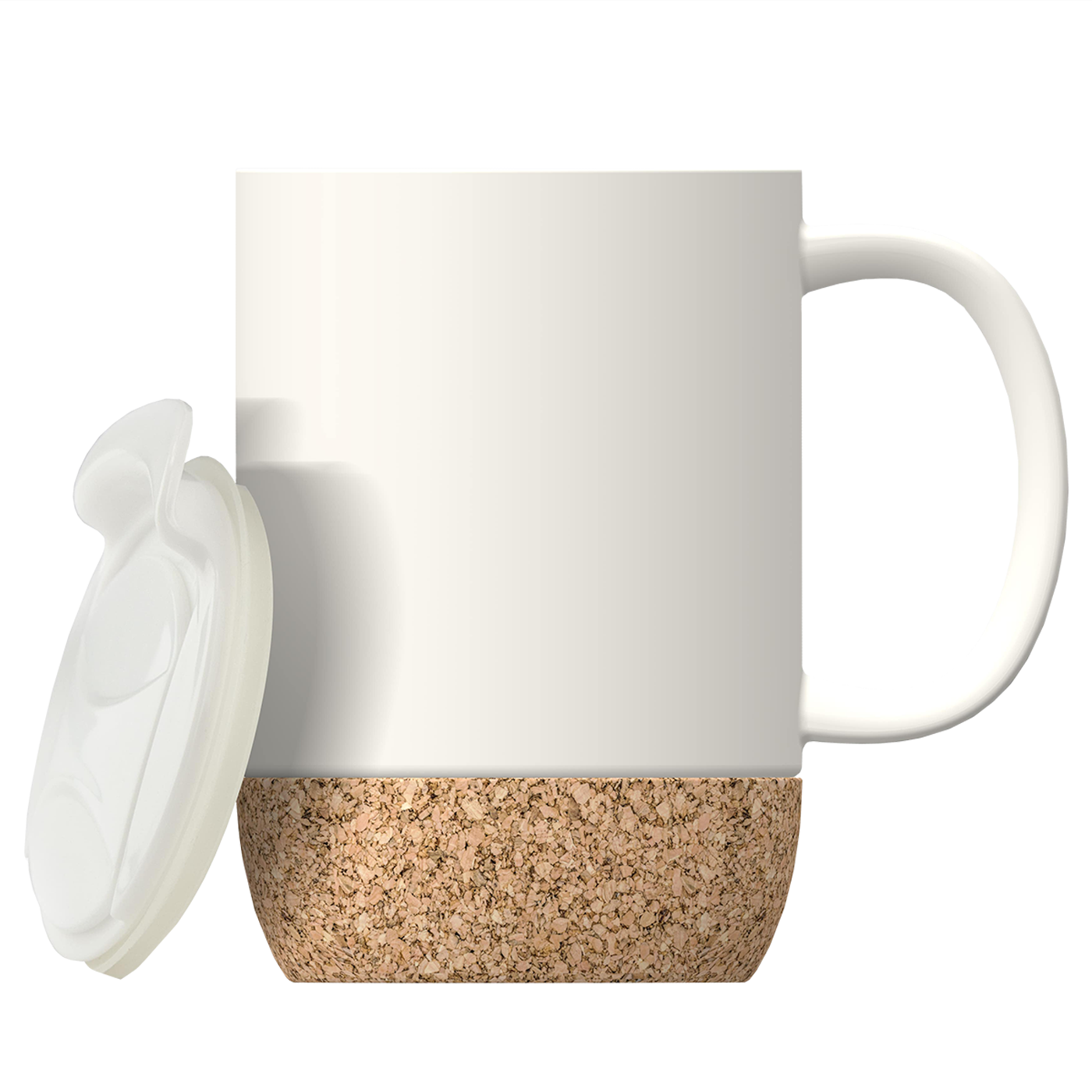 Asobu Cork Ceramic 12oz  Coffee Mug - White